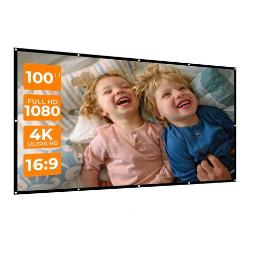 100 foldable projector screen - foldable,