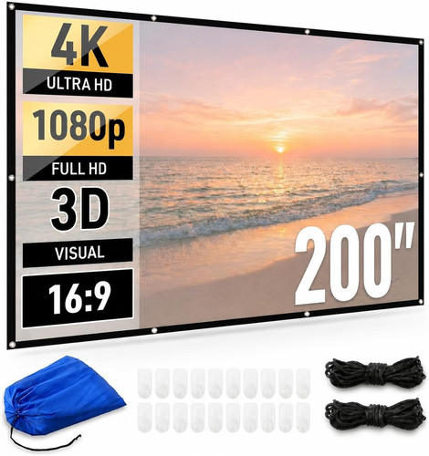 200 inch projector - inch, screen